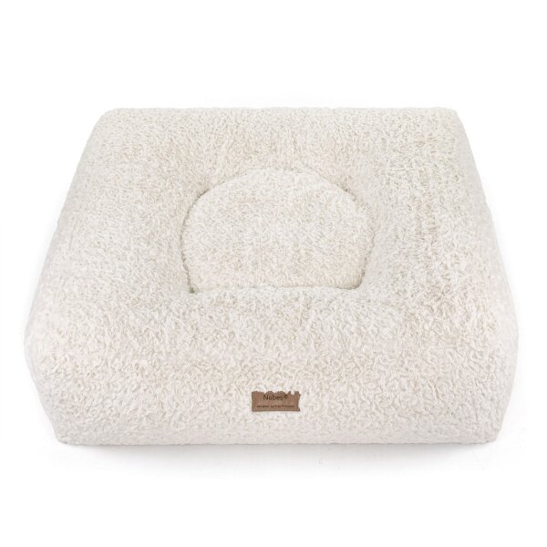 Hundebett Nubes® Curly White