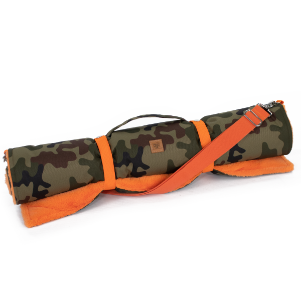 Roll-Up Hundedecke Camo-Orange