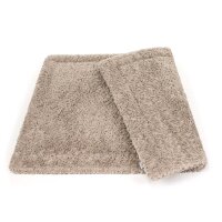 Wattierte Hundedecke Plaid Curly Sand