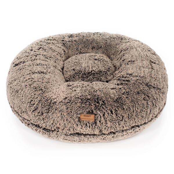Hundebett Wolke® Zottel Braun-Beige