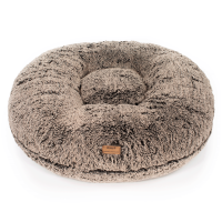 Hundebett Wolke® Zottel Braun-Beige