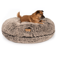 Hundebett Wolke® Zottel Braun-Beige