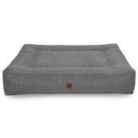 Hundebett Letto Cord Grigio