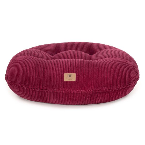 Hundebett Wolke® Cord Merlot