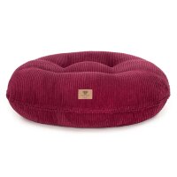 Hundebett Wolke® Cord Merlot