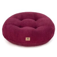 Hundebett Wolke® Cord Merlot