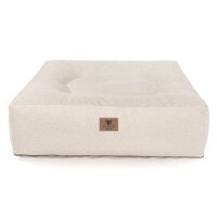 Hundebett Nubes® Flanell Ivory