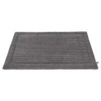Wattierte Hundedecke Plaid Cord Grigio