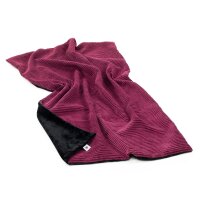 Kuscheldecke Cord Merlot