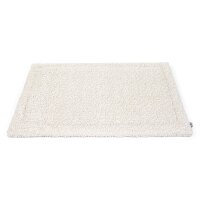 Wattierte Hundedecke Plaid Curly White